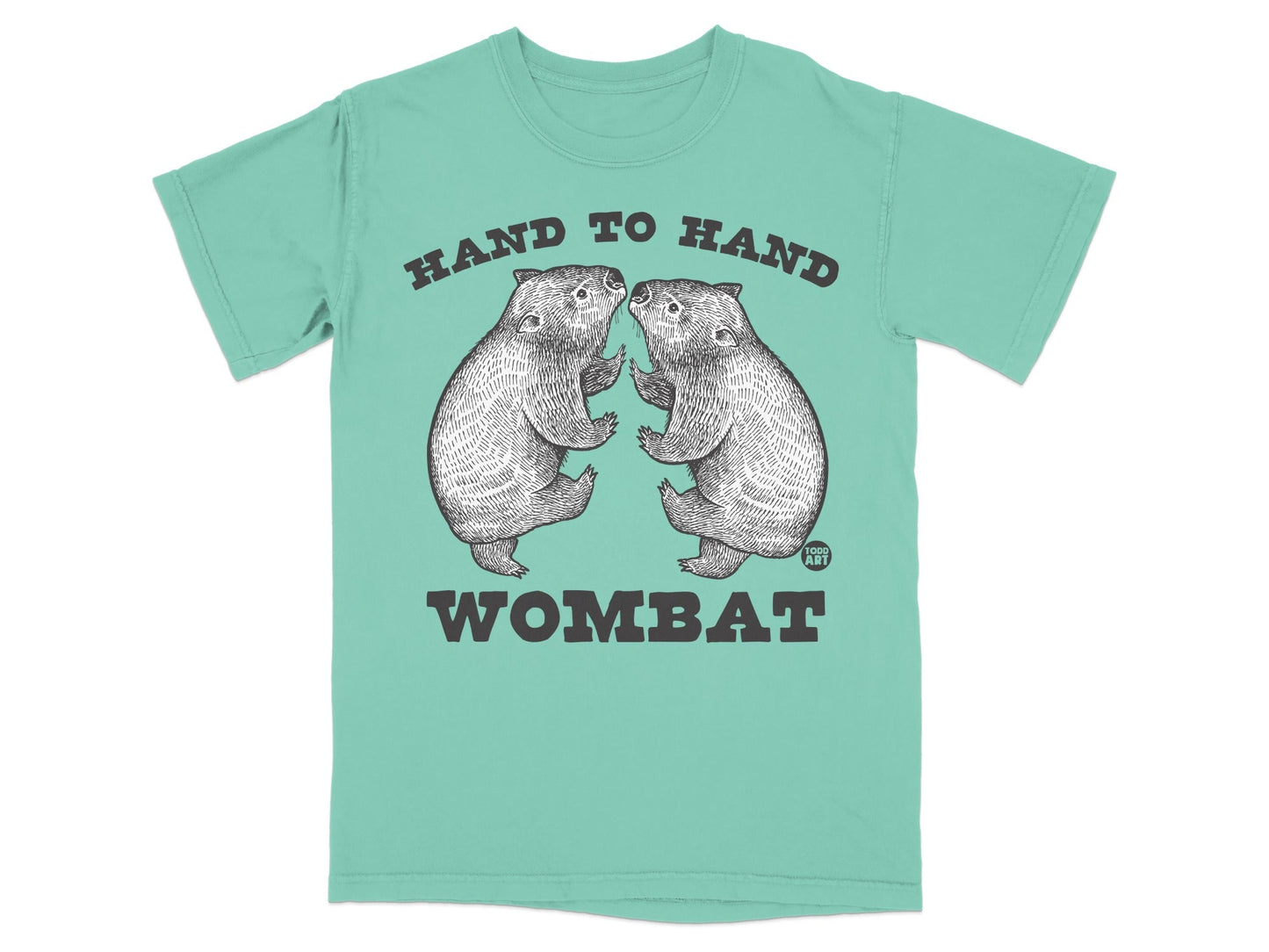 Hand To Hand Wombat Graphic T-Shirt