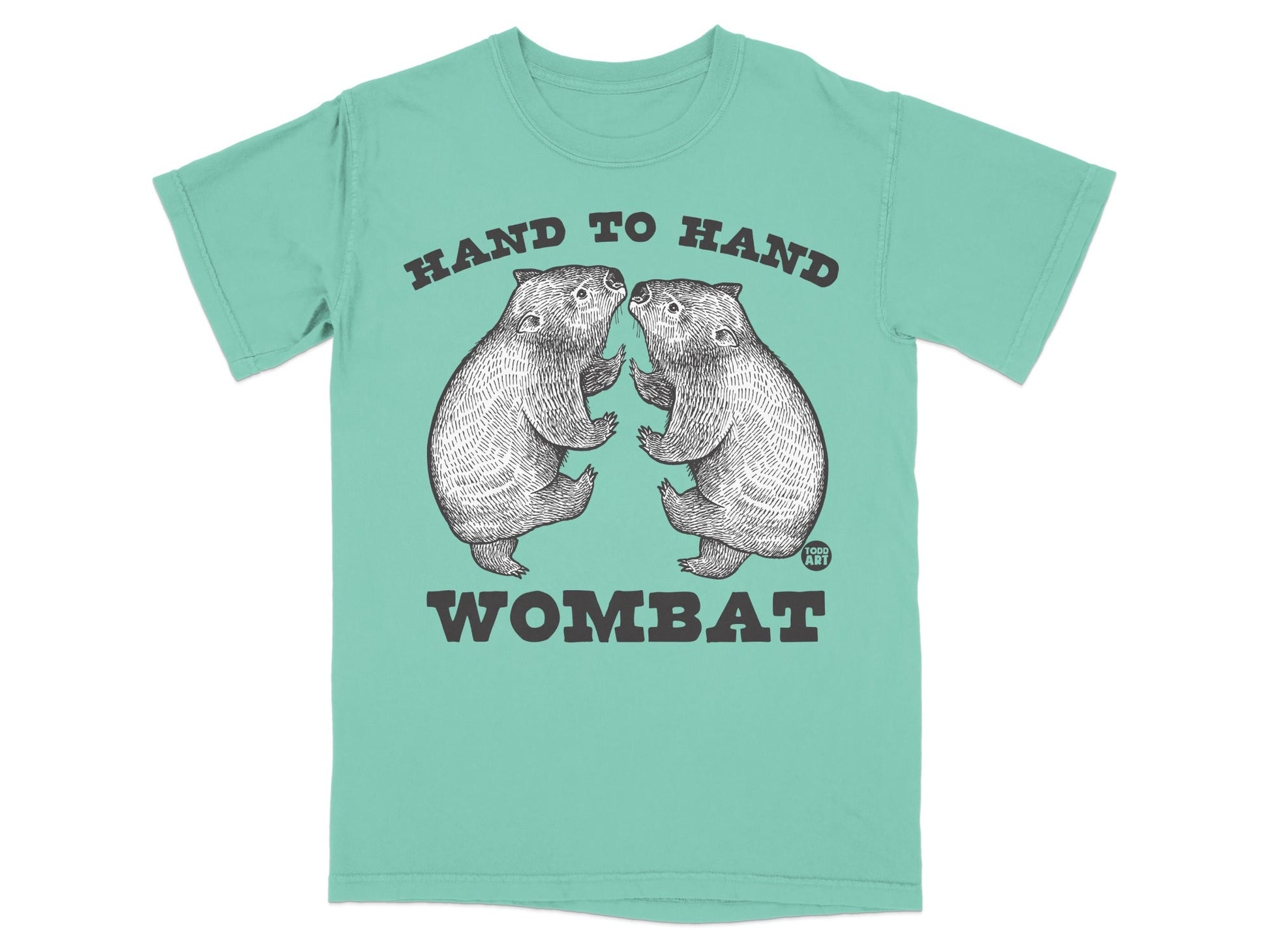 Hand To Hand Wombat Graphic T-Shirt