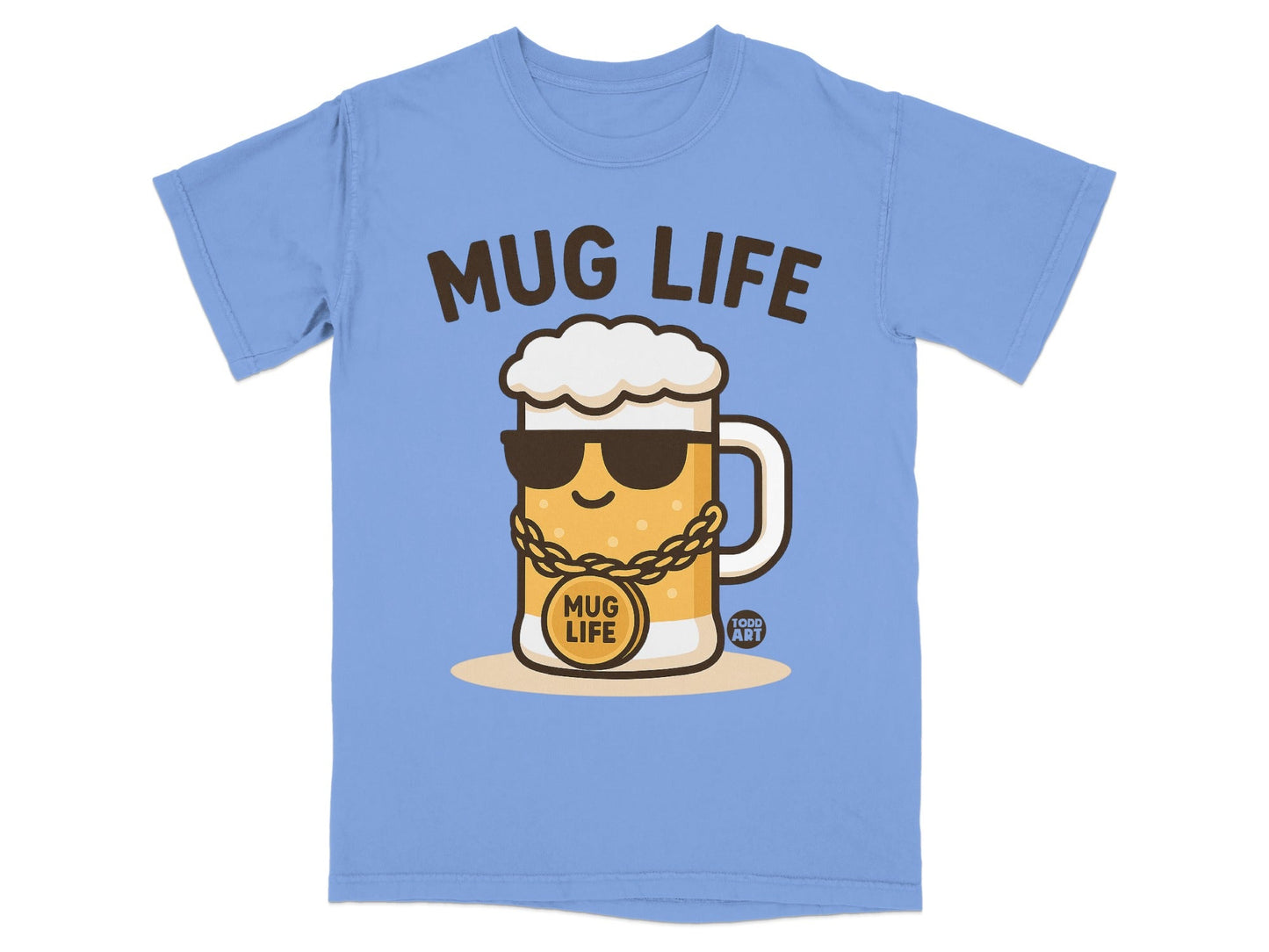 Mug Life Graphic Print T-Shirt for Beverage Enthusiasts
