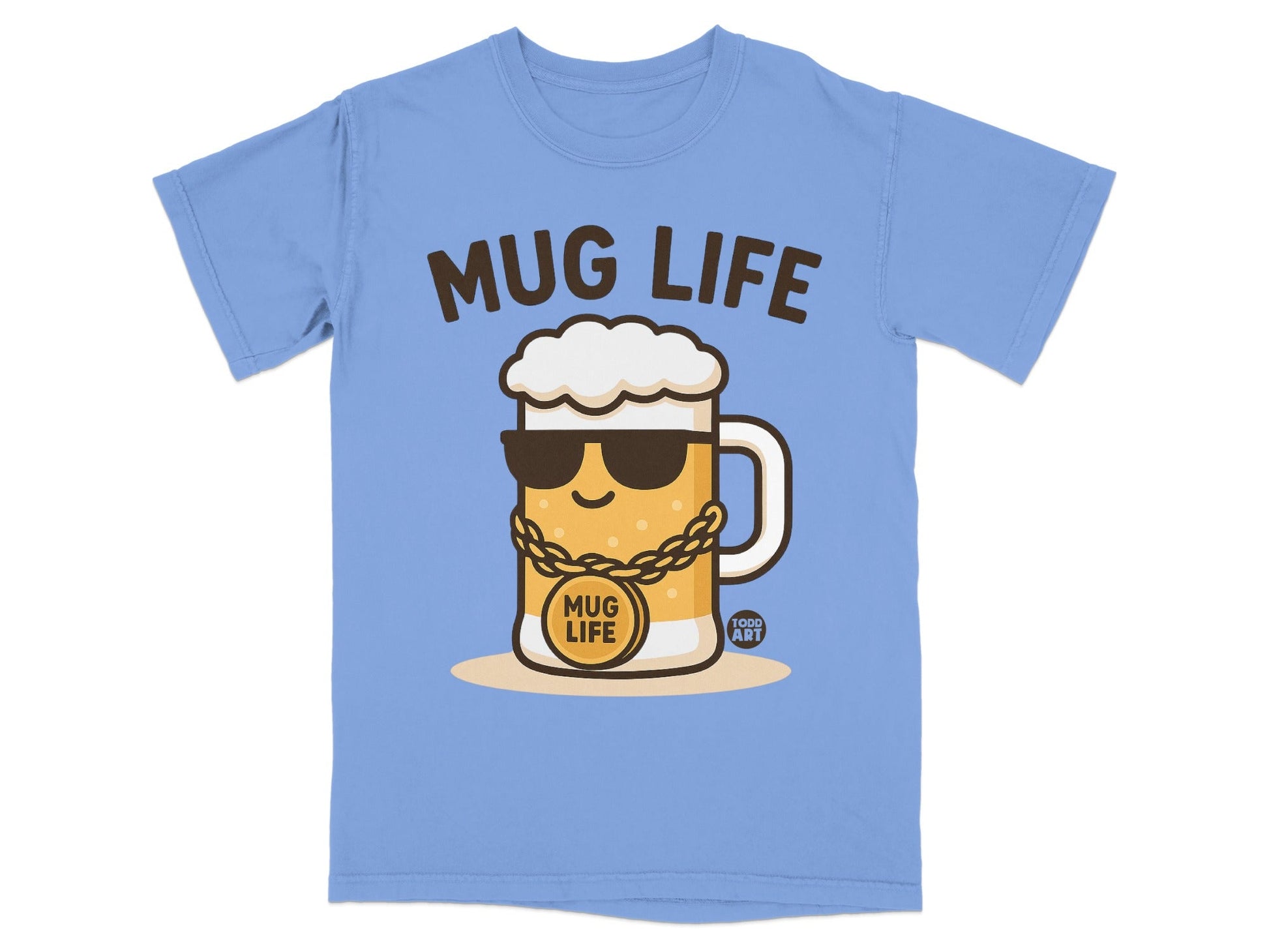 Mug Life Graphic Print T-Shirt for Beverage Enthusiasts