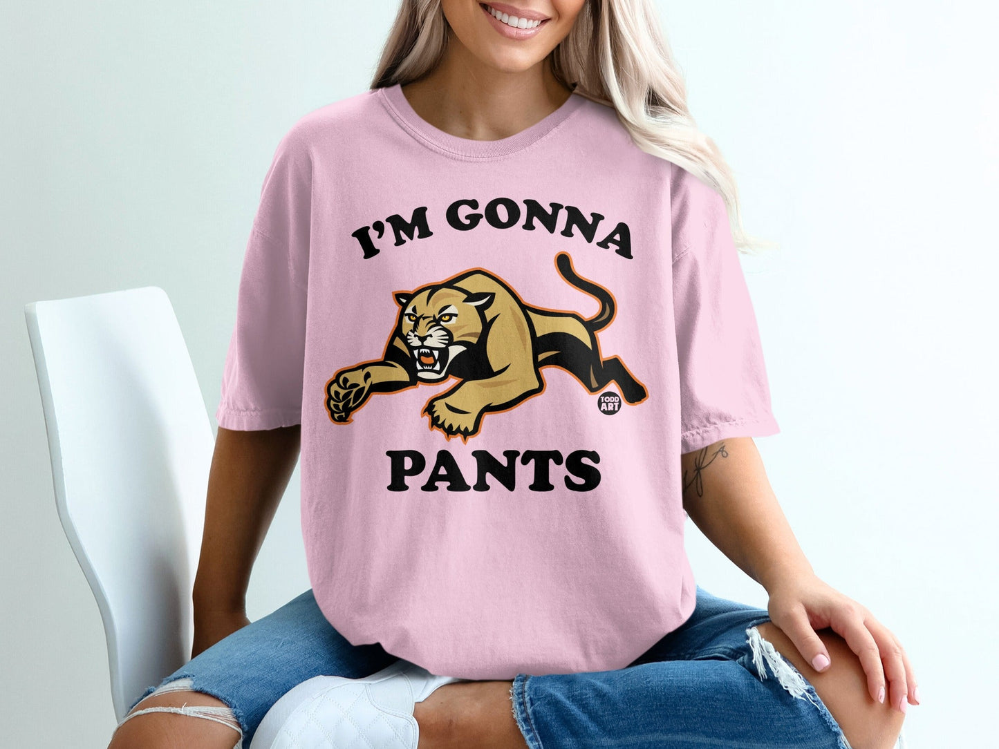 I'm Gonna Pants Angry Panther Graphic T-Shirt