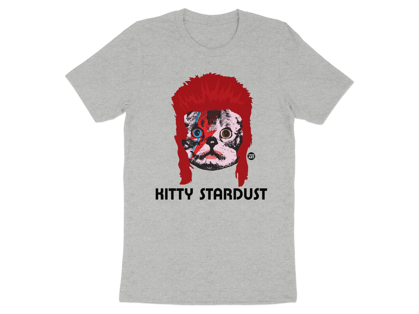 Kitty Stardust Graphic Design T-shirt