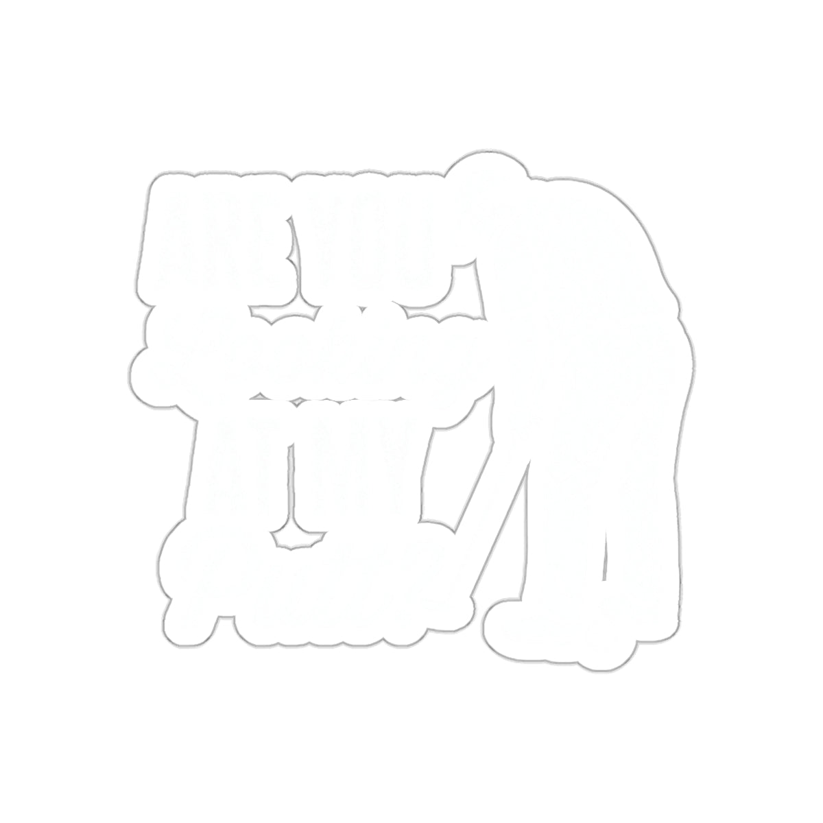 Are You Looking At My Putt Golf Player Quote sticker