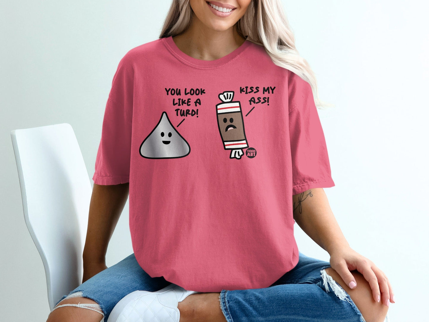 Funny Cartoon Characters Graphic T-Shirt for Humor Lovers