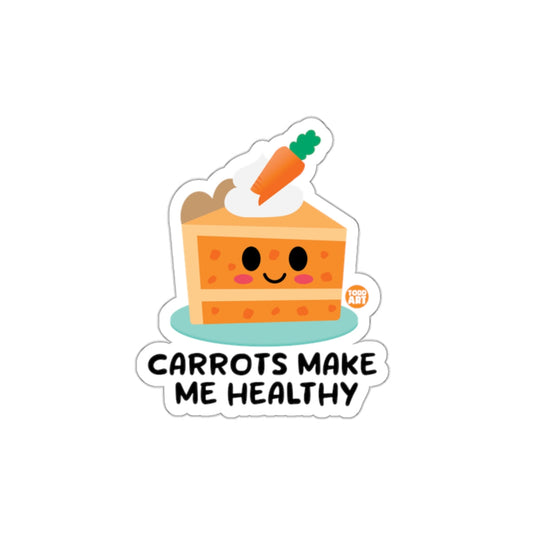 Carrots Make Me Healthy Sticker Fun Gift Item