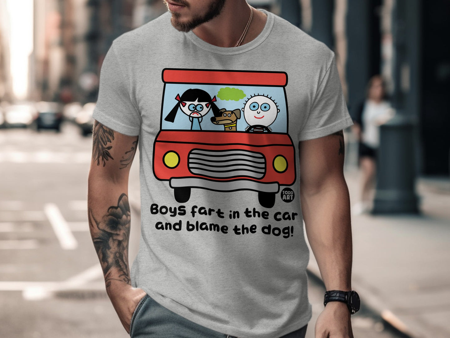 Boys Fart in the Car and Blame the Dog Shirt