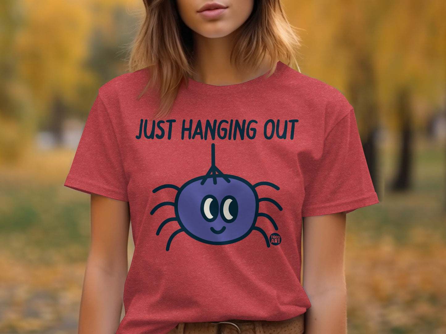 Just Hanging Out Spider Graphic T-Shirt