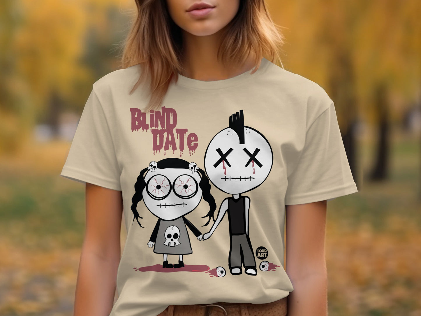 Blind Date Graphic T-Shirt with Unique Artwork