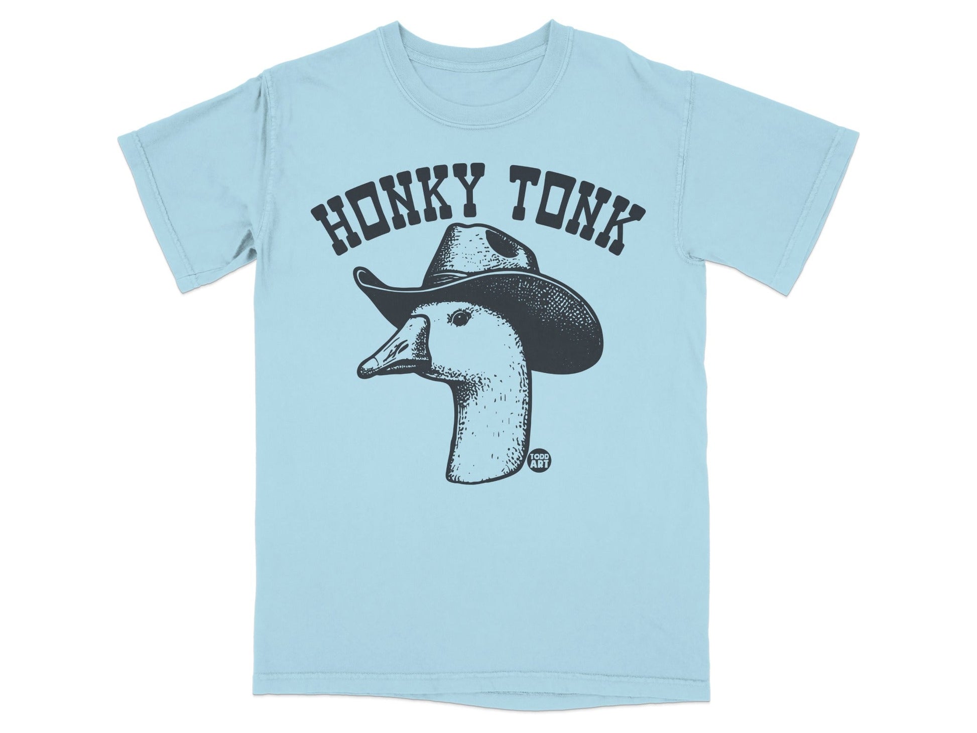 Honky Tonk Duck Illustration T-Shirt for Casual Outfits