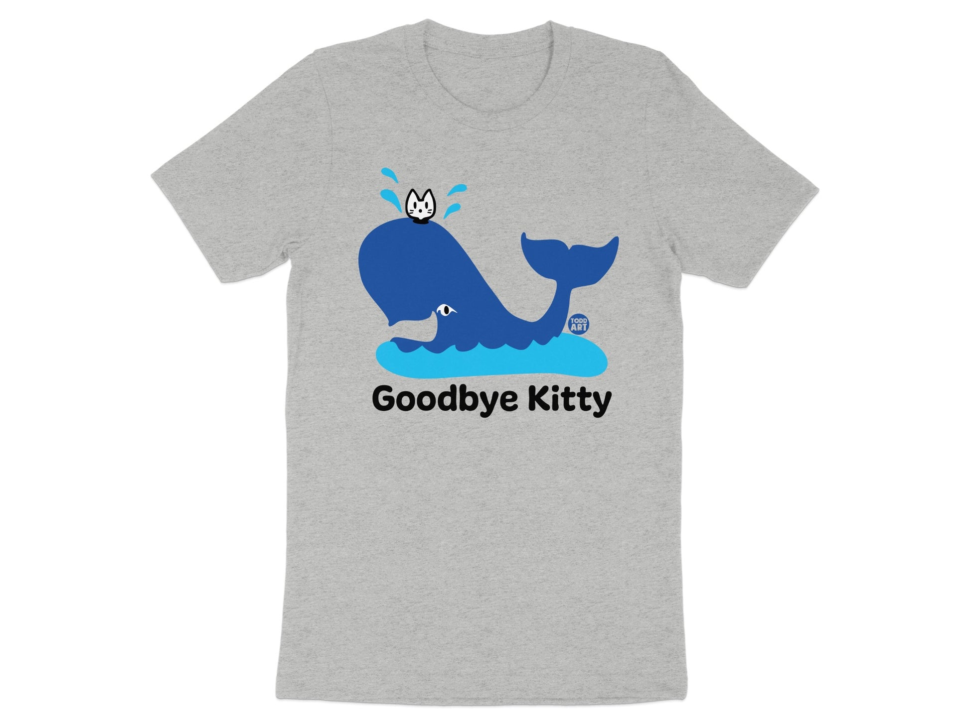 Goodbye Kitty Whale Graphic Tee Shirt