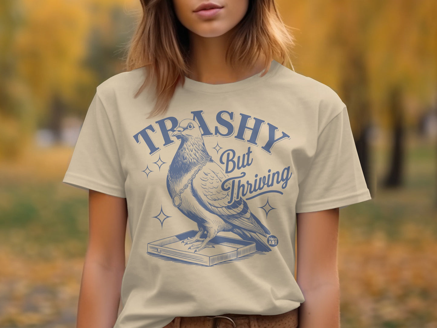 Trashy But Thriving Graphic Tee for Urban Fashion