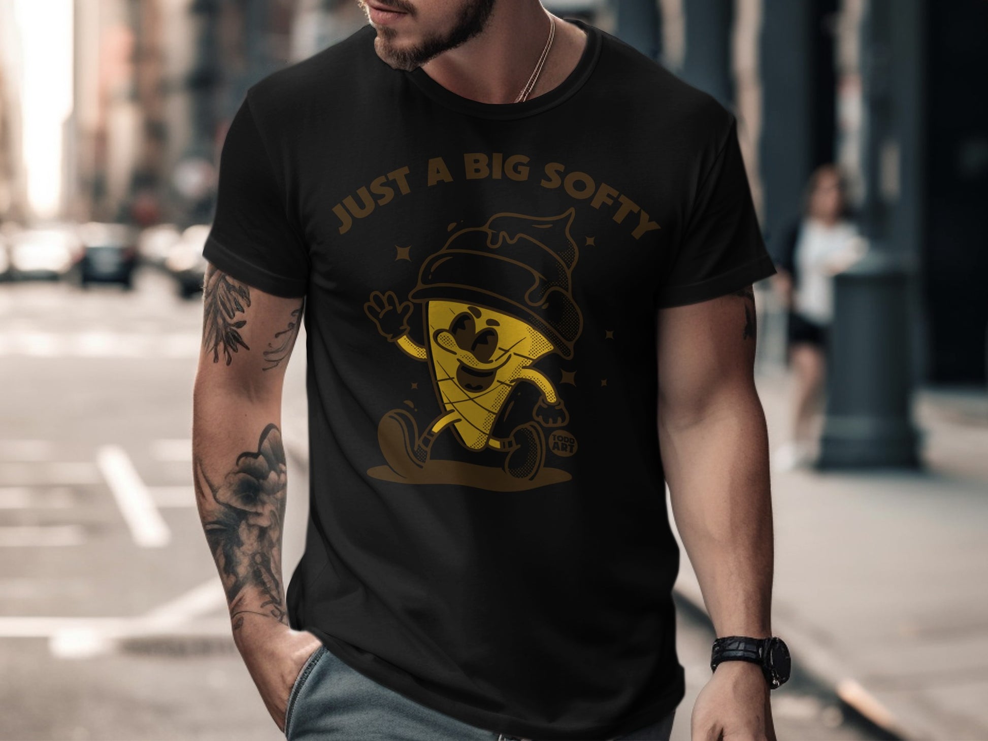 Just a Big Softy Graphic Tee for Casual Wear