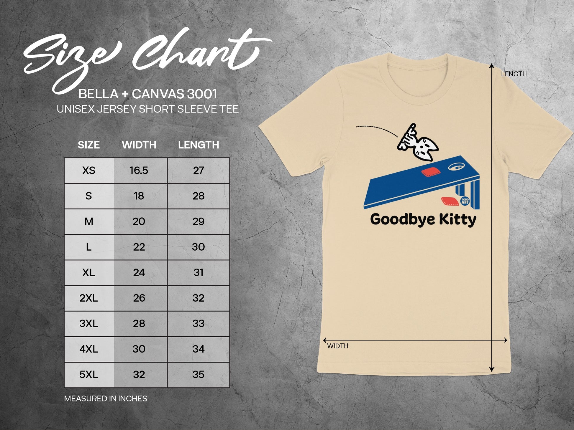 Funny Goodbye Kitty Cat in Box Short Sleeve Tee