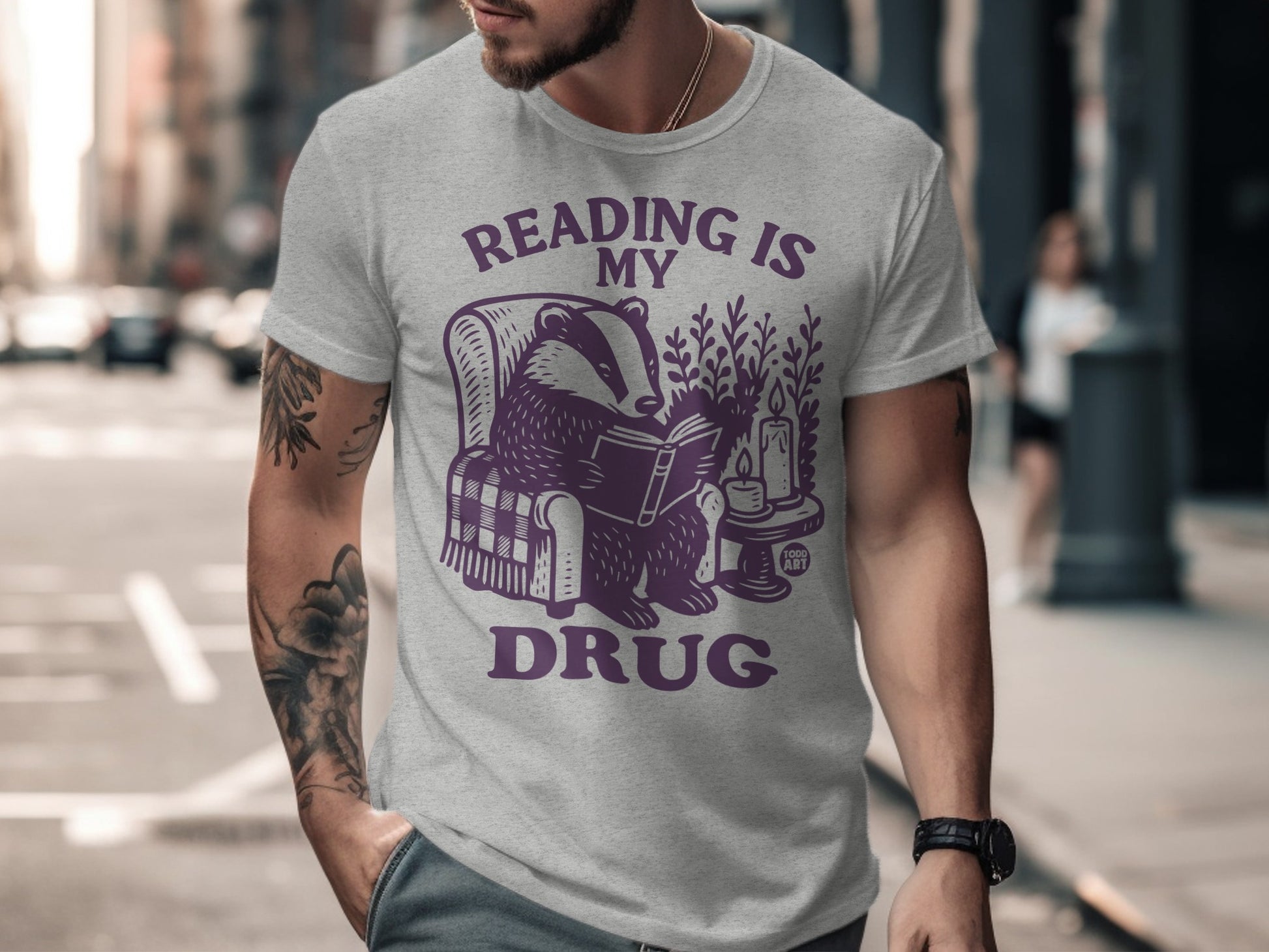 Reading Is My Drug Design Graphic Unisex T-Shirt