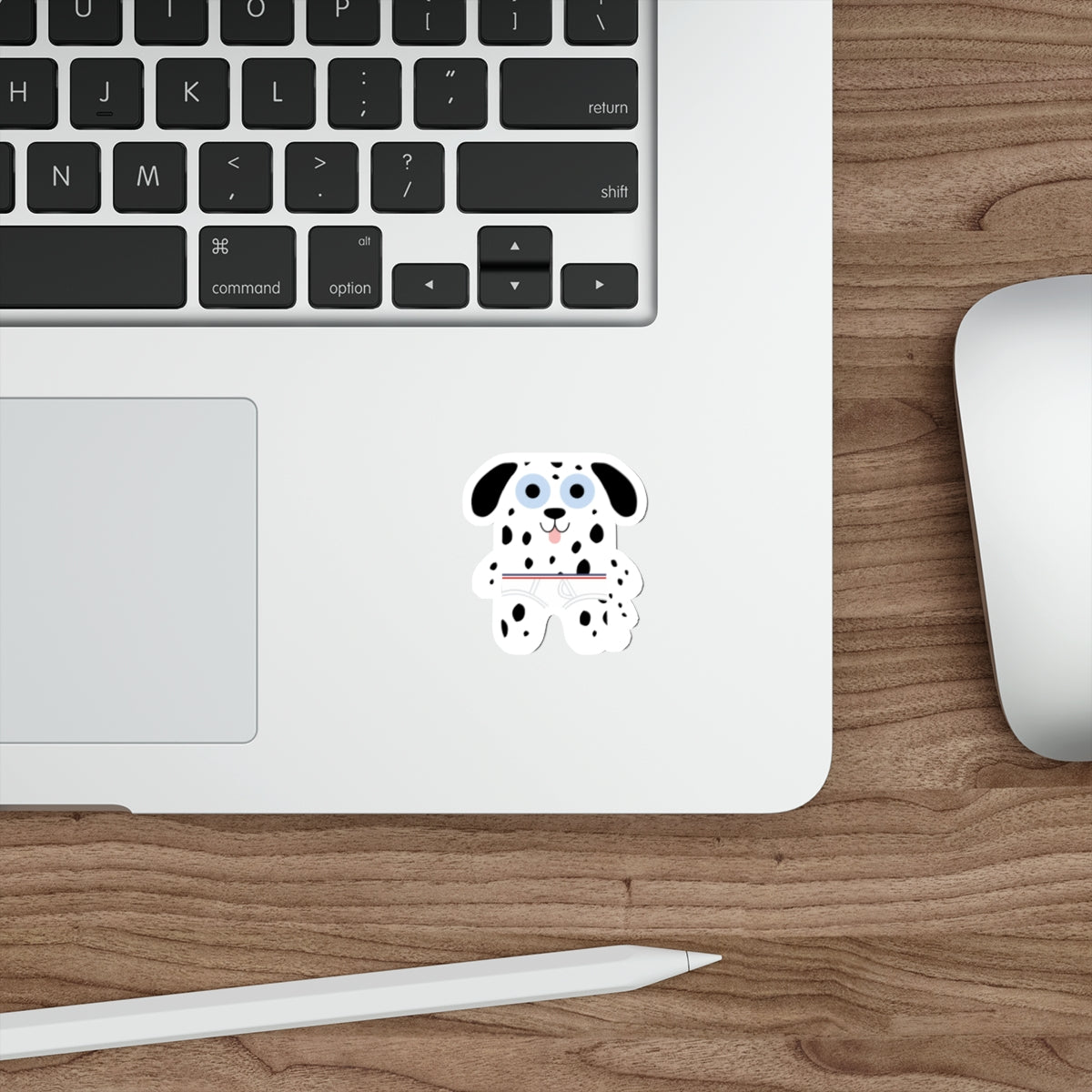 Cute Dalmatian Cartoon Sticker for Laptops and Notebooks
