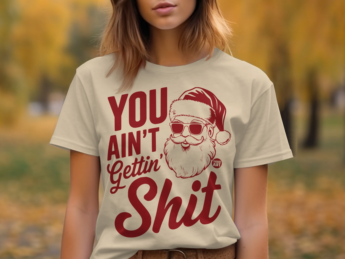 You Ain't Gettin' Shit Santa Claus T-Shirt
