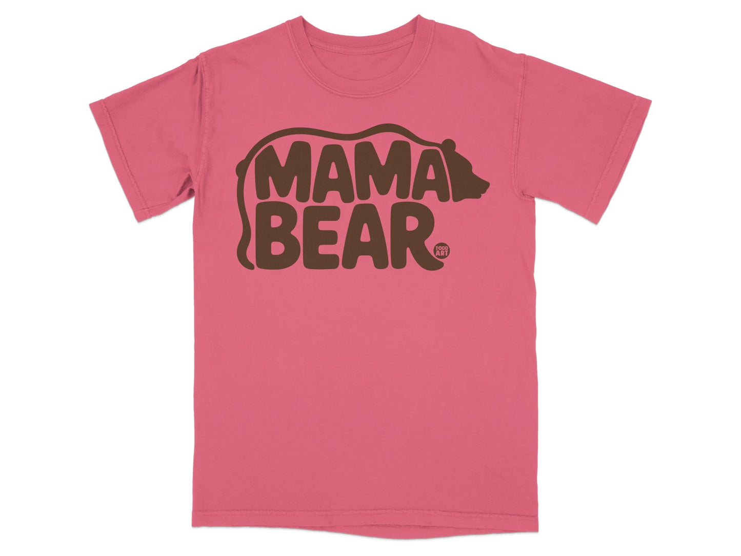 Mama Bear Graphic Print Design T-shirt