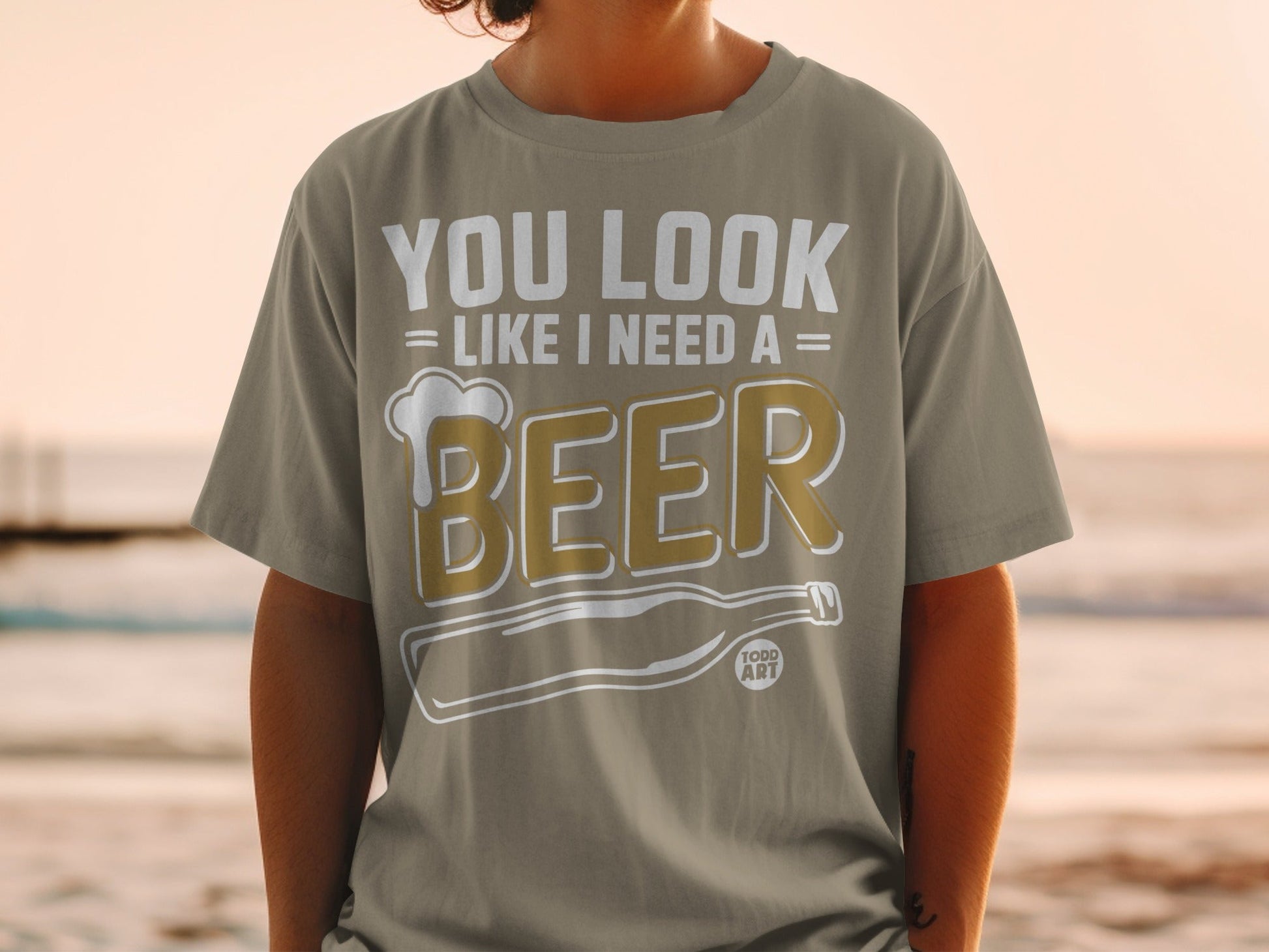 You Look Like I Need A Beer Graphic T-shirt