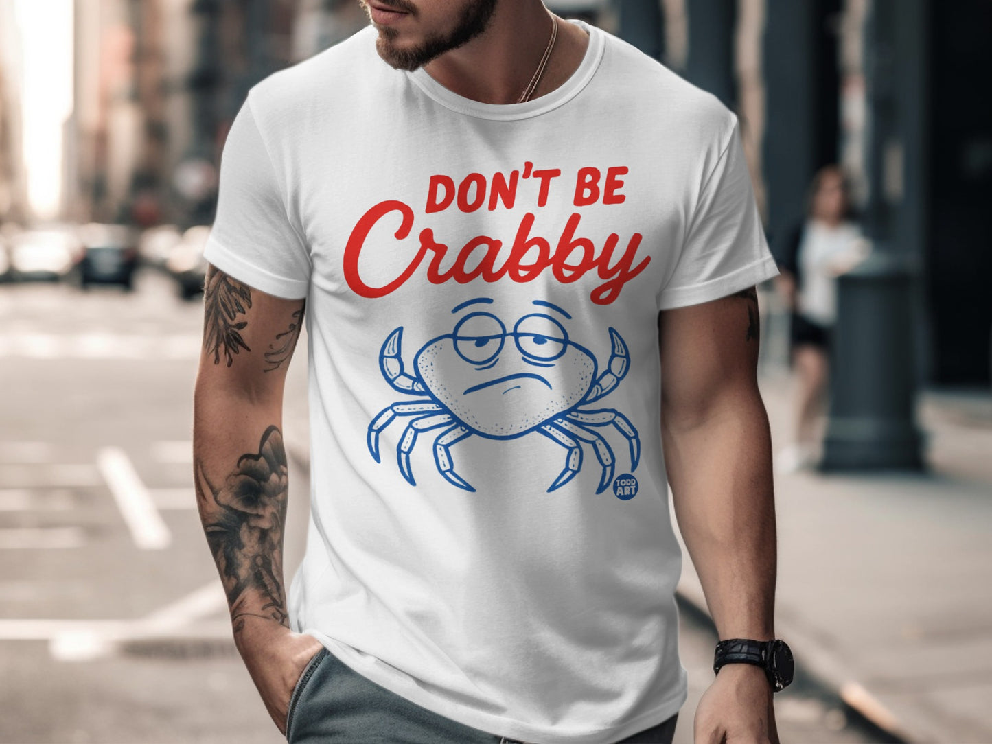 Don't Be Crabby Funny Crab Graphic T-shirt