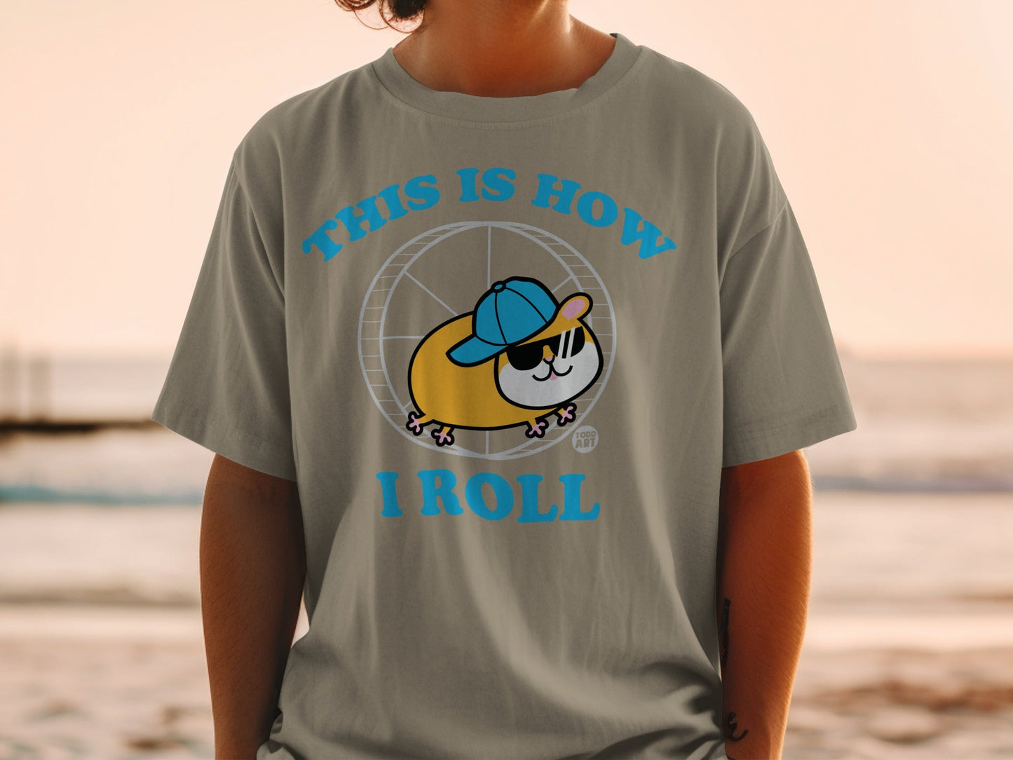This Is How I Roll Hamster Graphic T-shirt