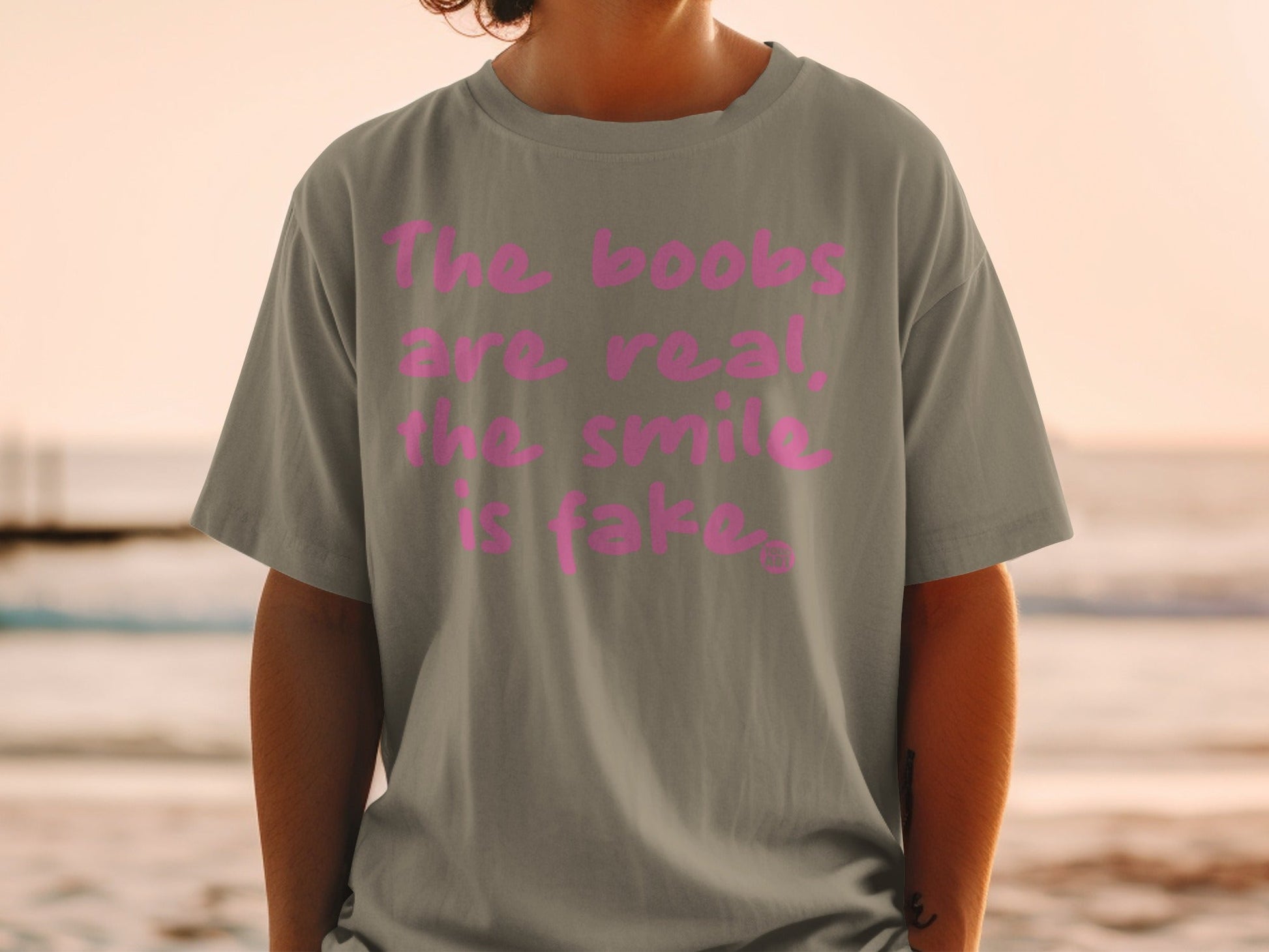 The Boobs Are Real The Smile Is Fake T-shirt