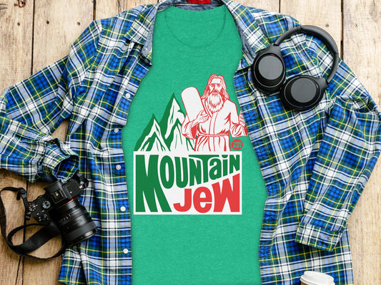 Mountain Jew Graphic Tee Mens T Shirt Fun Design