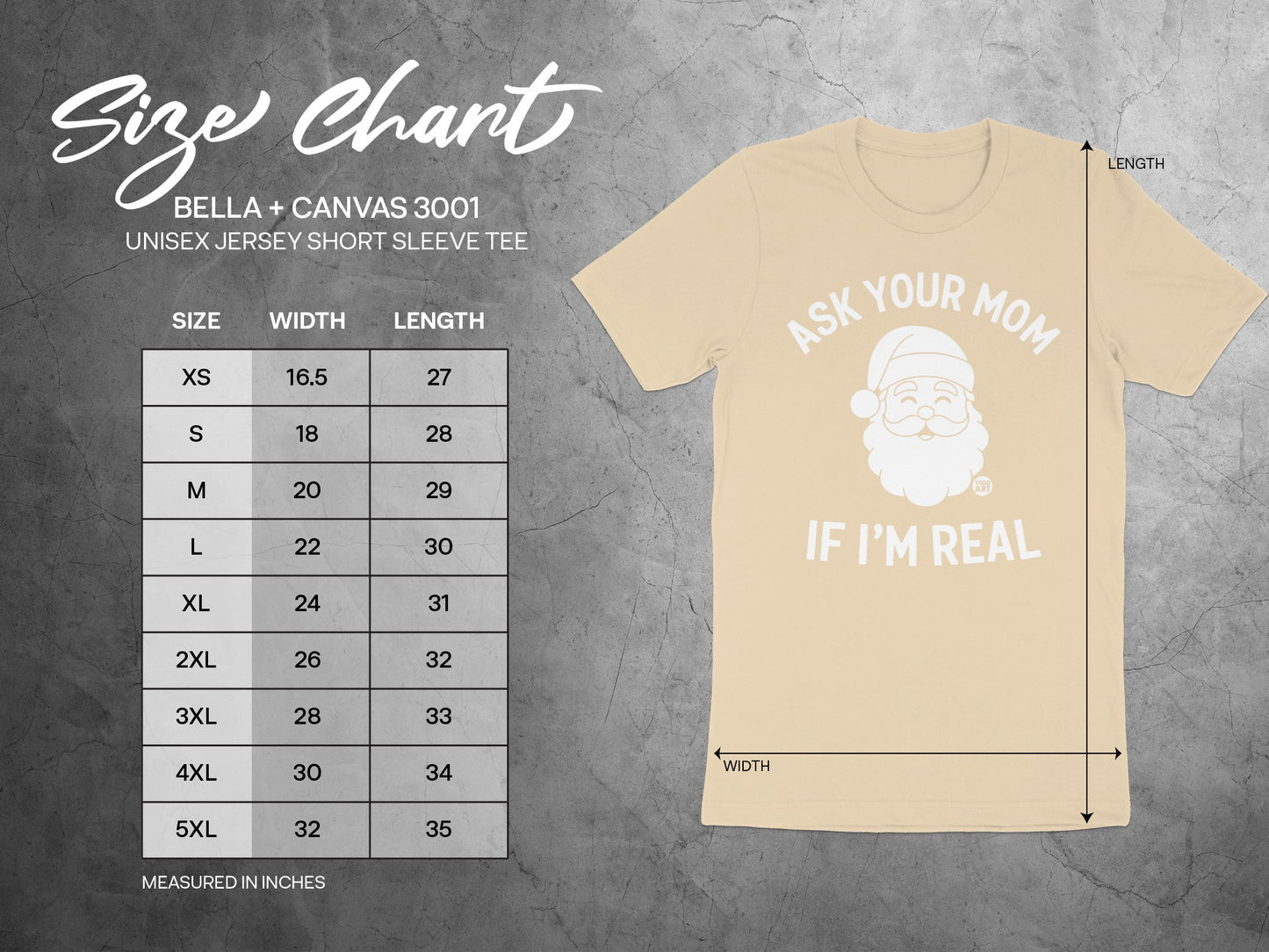 Ask Your Mom If I'm Real Santa Graphic Tee product