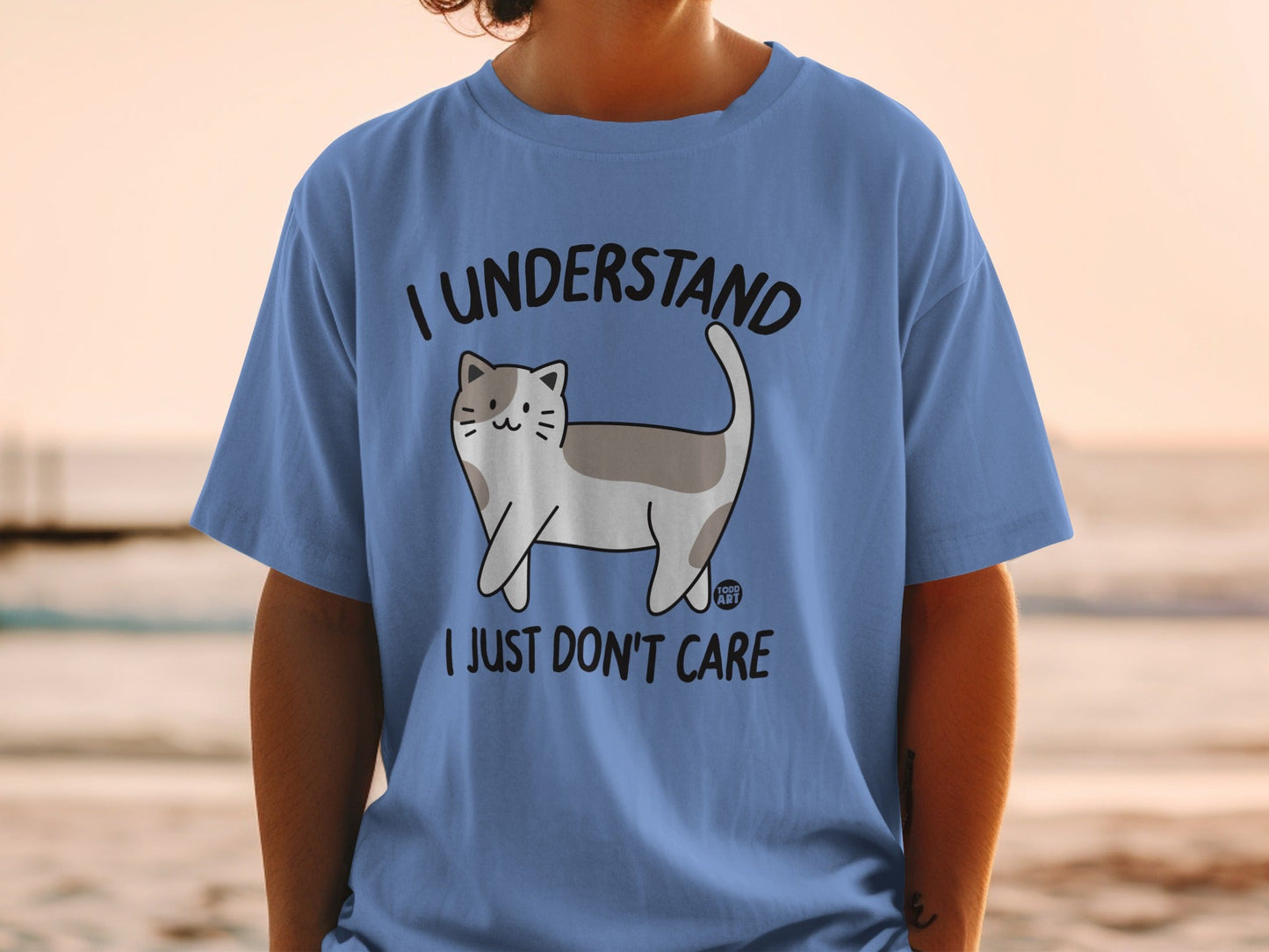 I Understand I Just Don't Care Cat Graphic Shirt Product