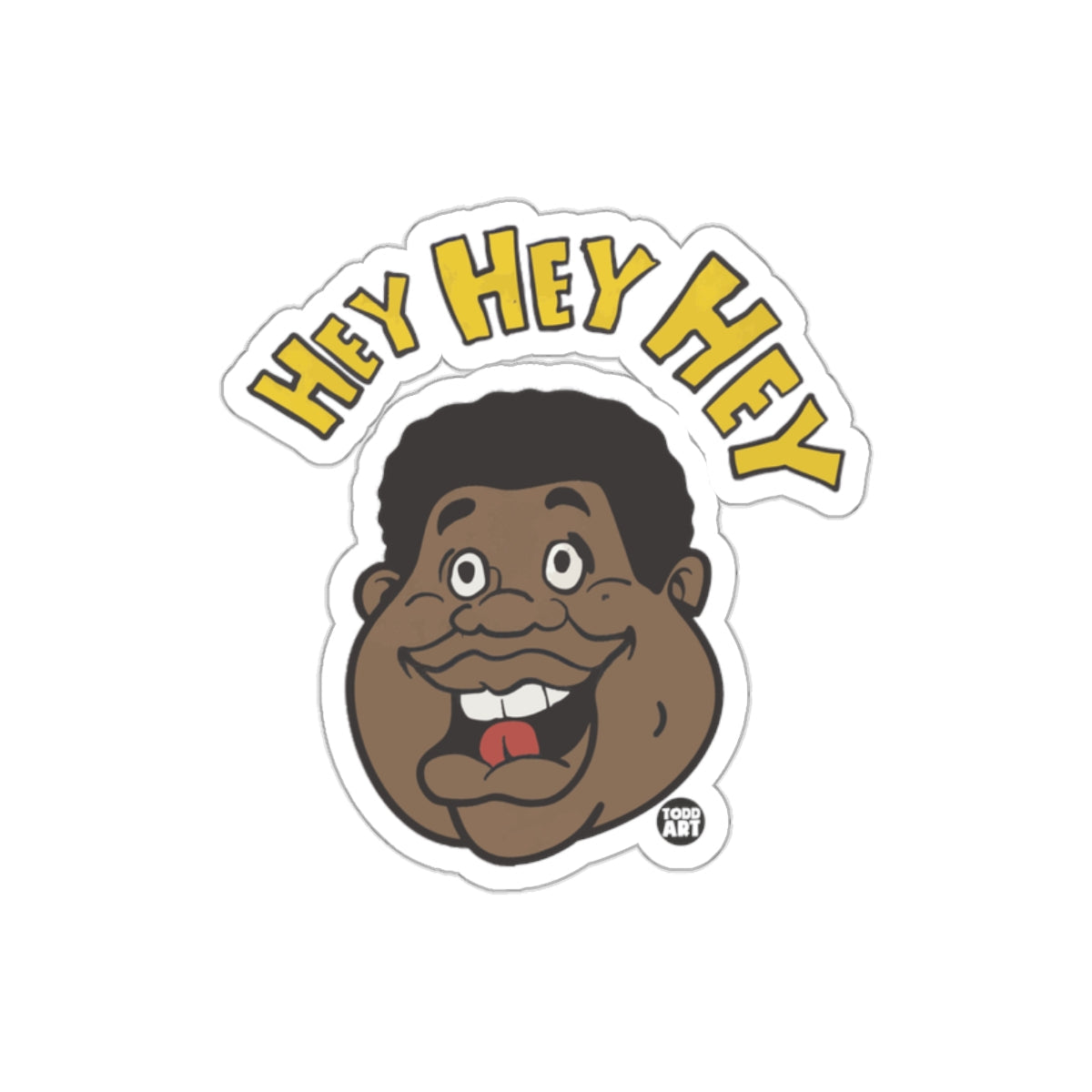 Funny Hey Expression Cartoon Character Face sticker