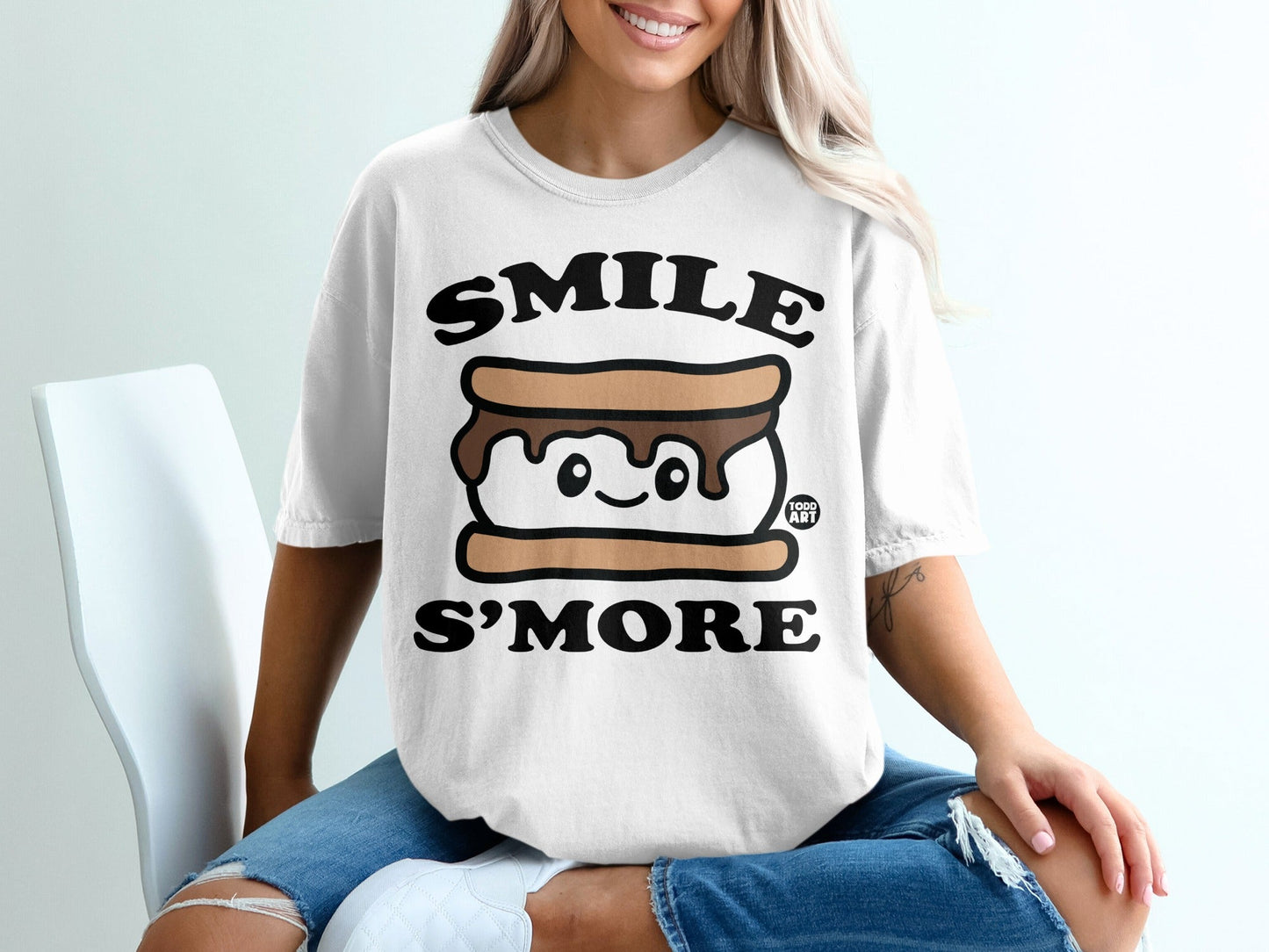 Smile S'more Cute Graphic Casual Tee