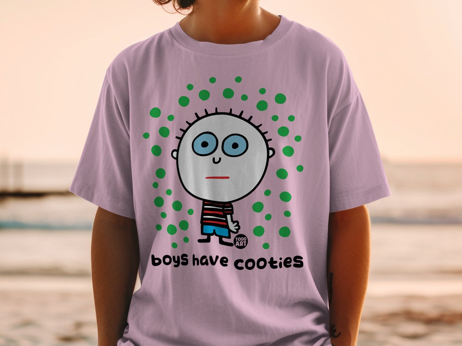 Boys Have Cooties Graphic Tee for Casual Wear