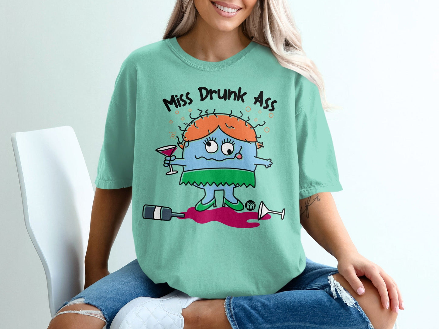 Miss Drunk Ass Graphic Shirt Funny Novelty Tee Product
