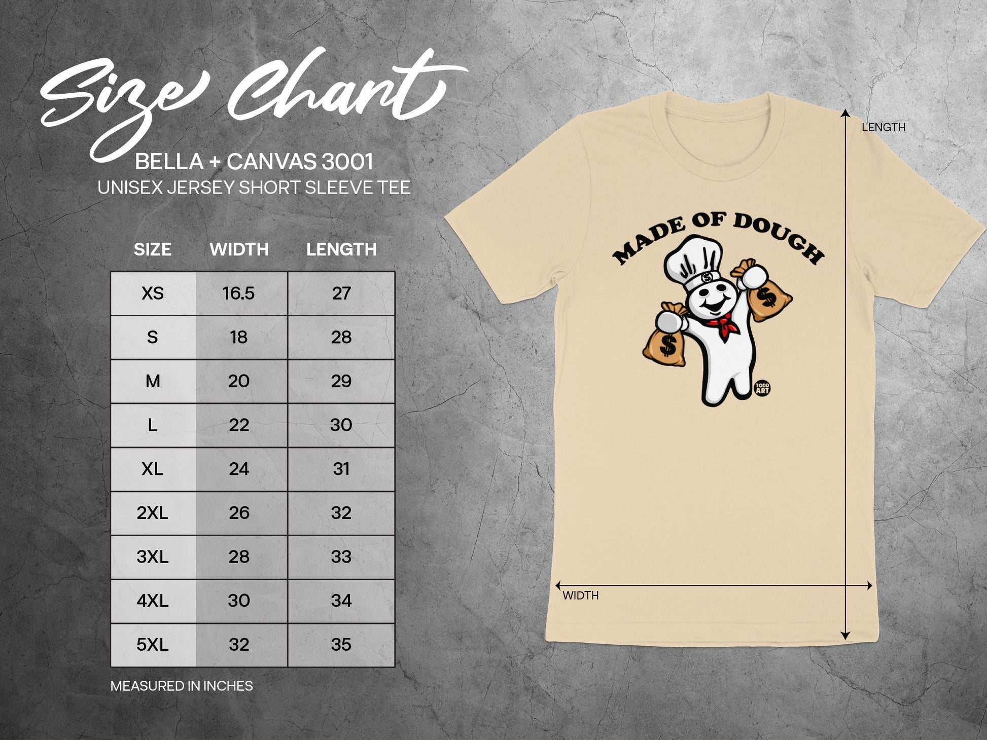 Made of Dough Unisex Jersey Short Sleeve Tee