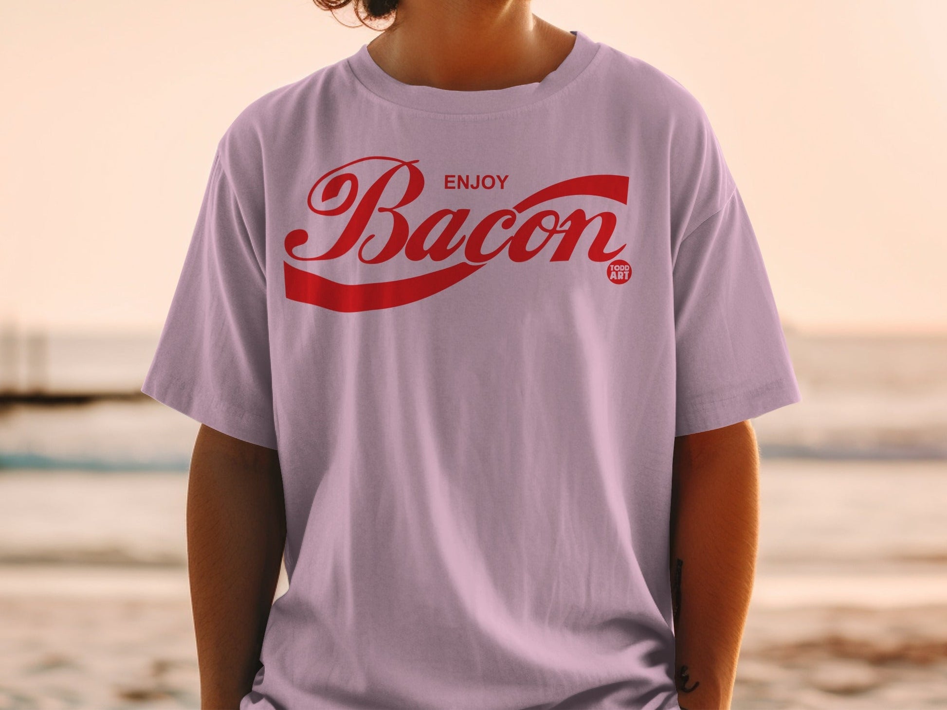 Enjoy Bacon Graphic Tee Gift for Food Lovers