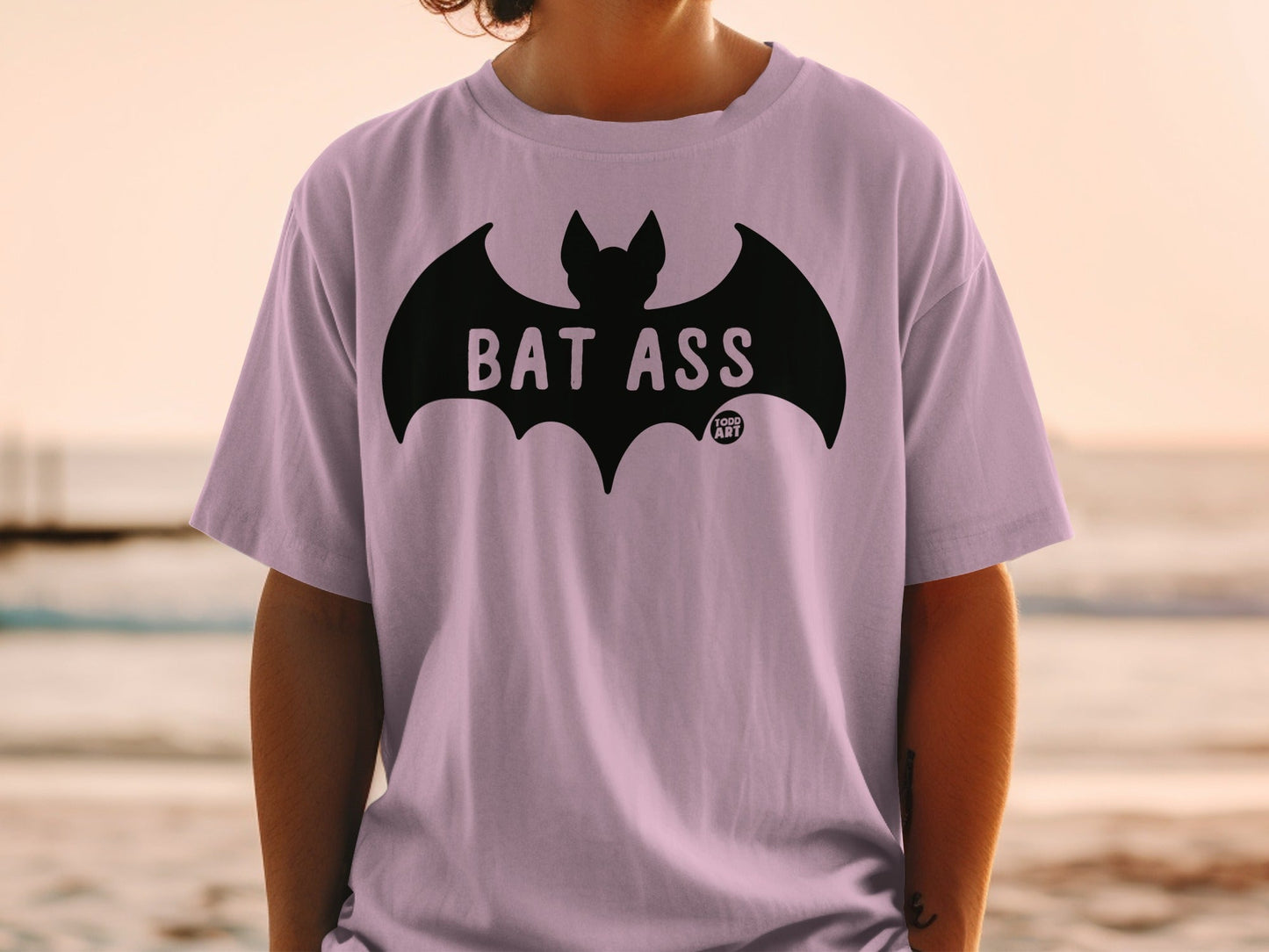 Bat Ass Graphic Design T-Shirt for Fun Statement