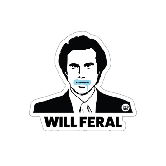 Will Feral Design with Blue Liquid sticker