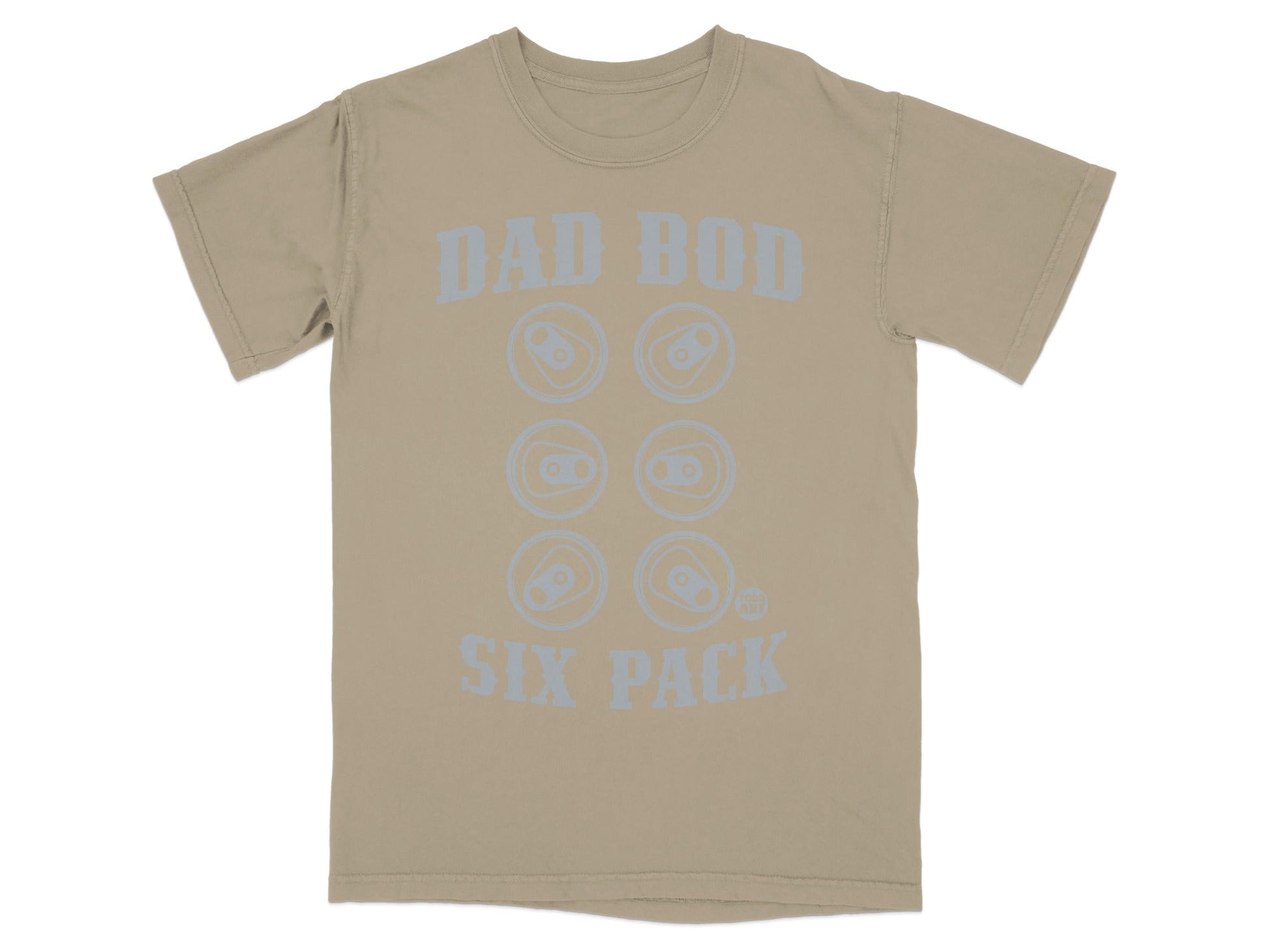 Dad Bod Six Pack Graphic Tan T-shirt