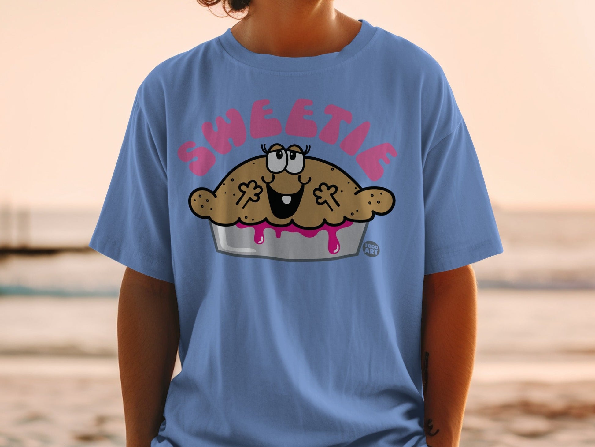 Sweetie Graphic Pie Character Illustration Shirt