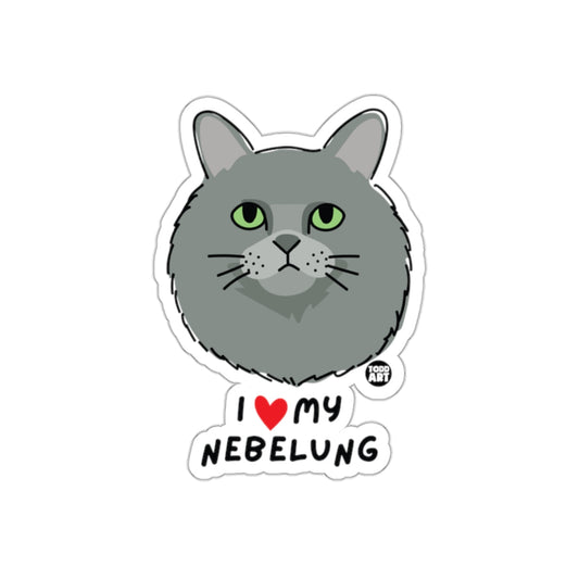 I Love My Nebelung Sticker Cute Pet Lover Gift