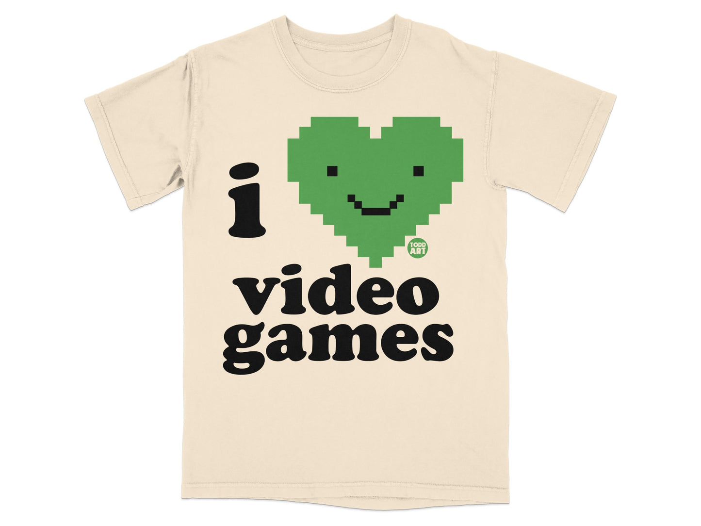 I Heart Video Games Graphic Tee Fun Gamer Shirt