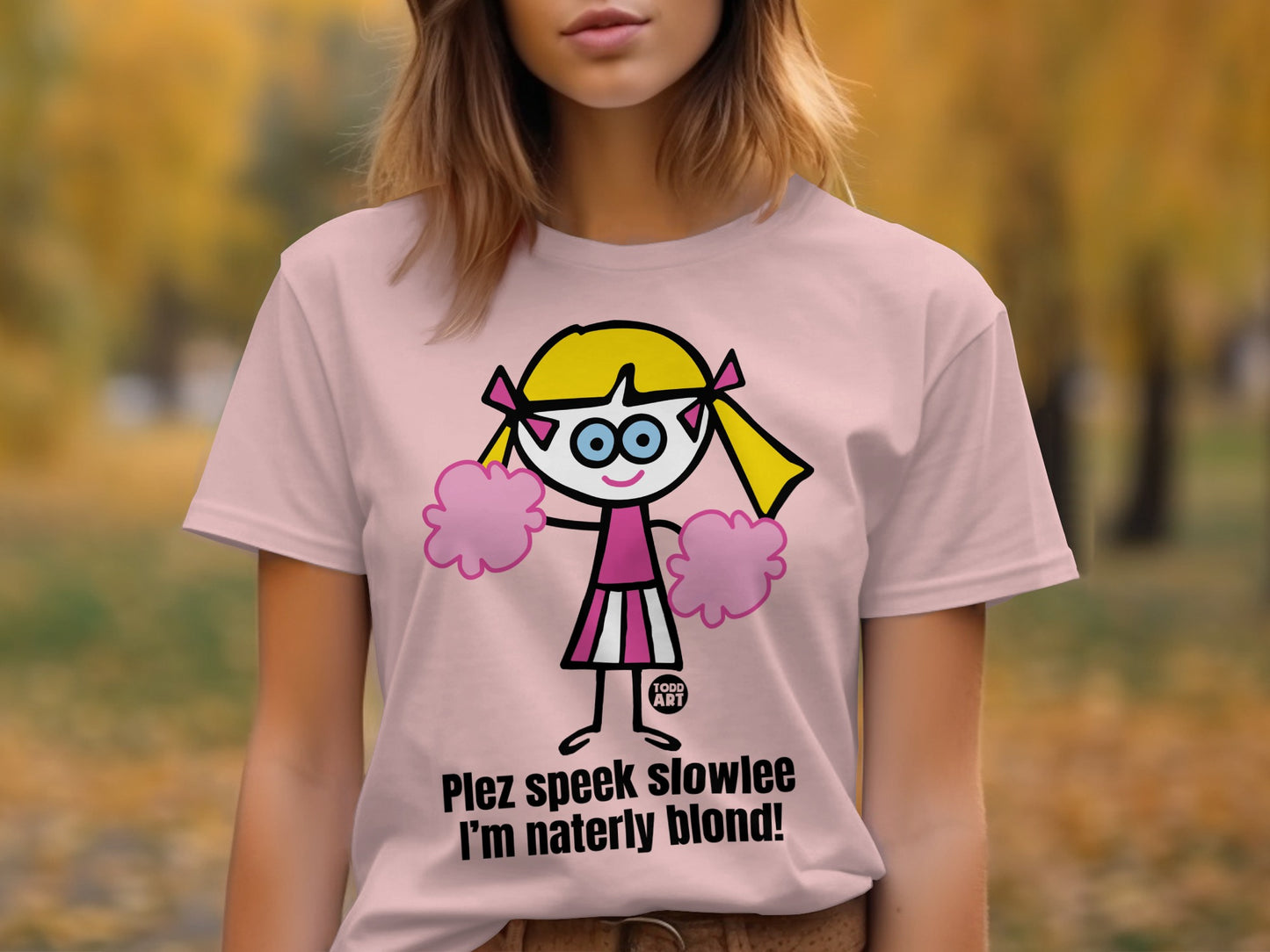 Plez speek slowlee I'm naterly blond graphic t-shirt