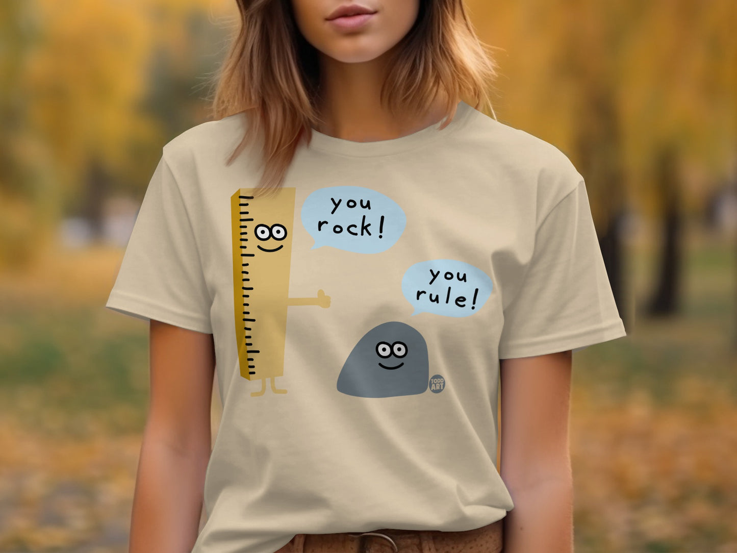 You Rock You Rule Cute Graphic Tee product
