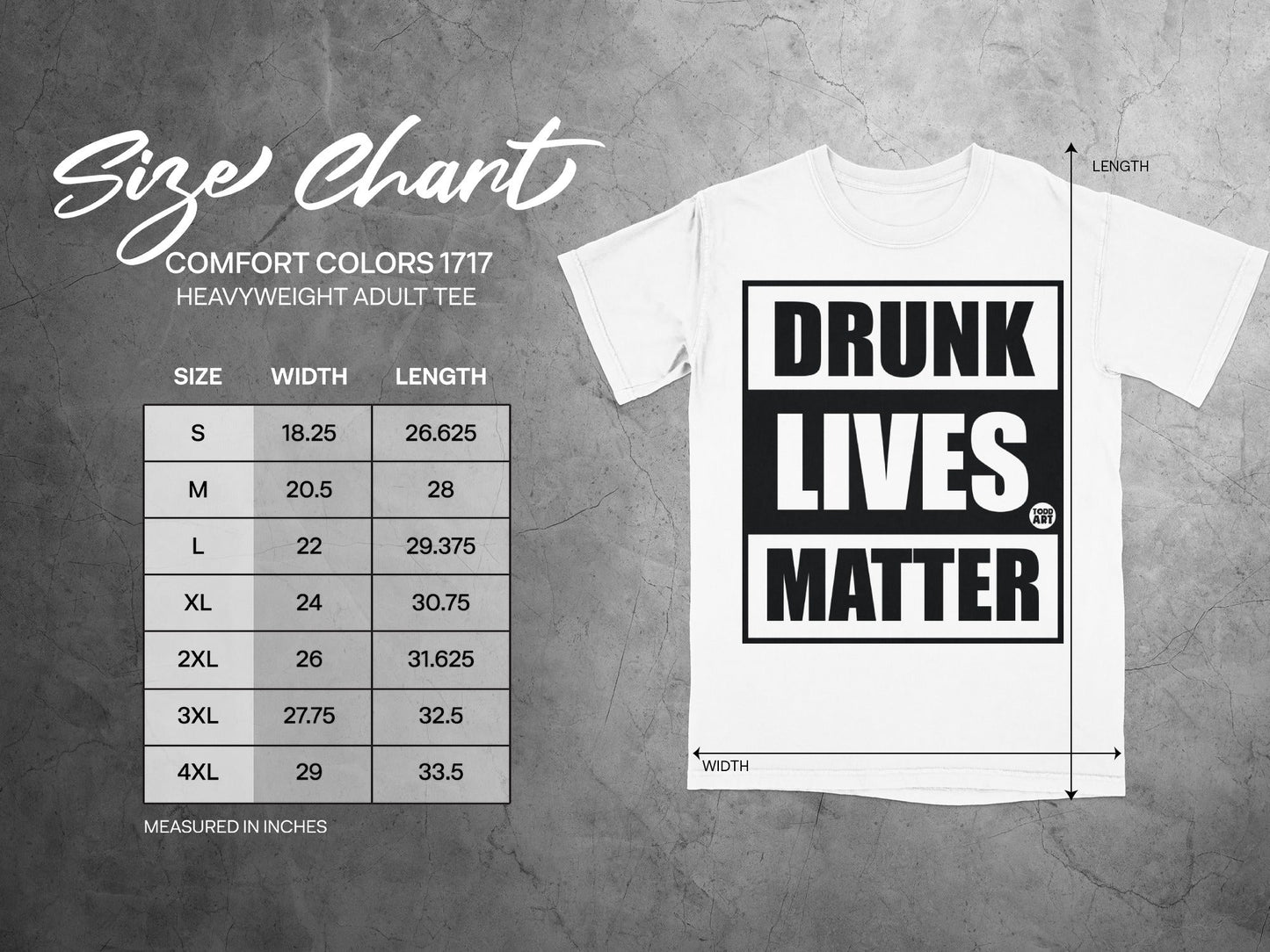 Drunk Lives Matter Heavyweight Adult T-shirt