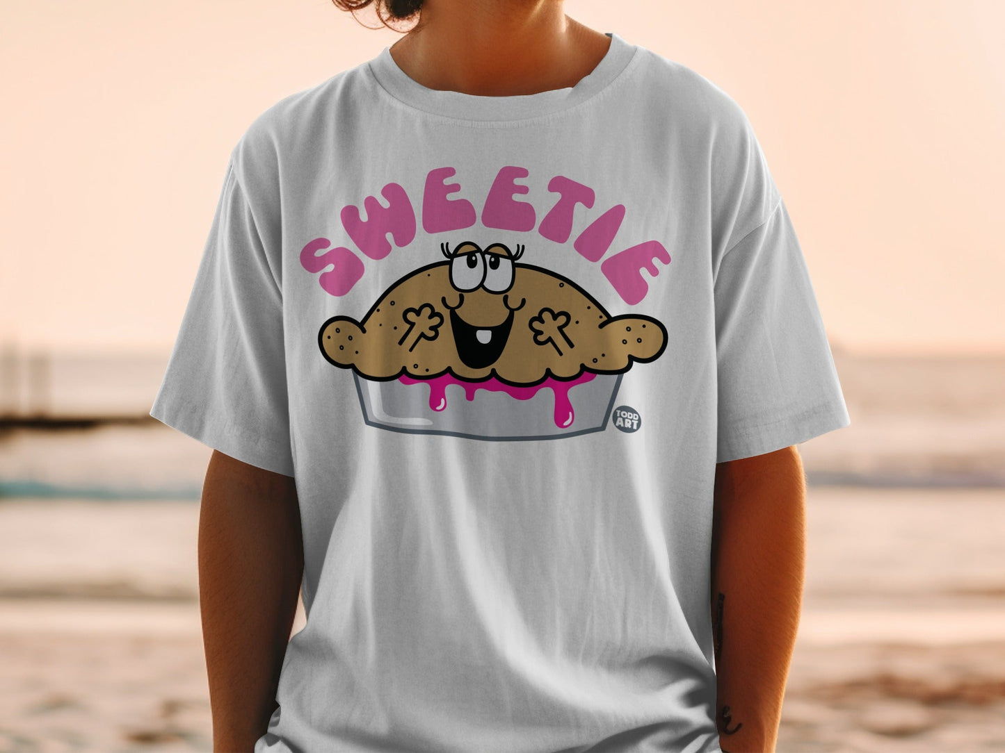 Cute Sweetie Character Graphic Print T-shirt