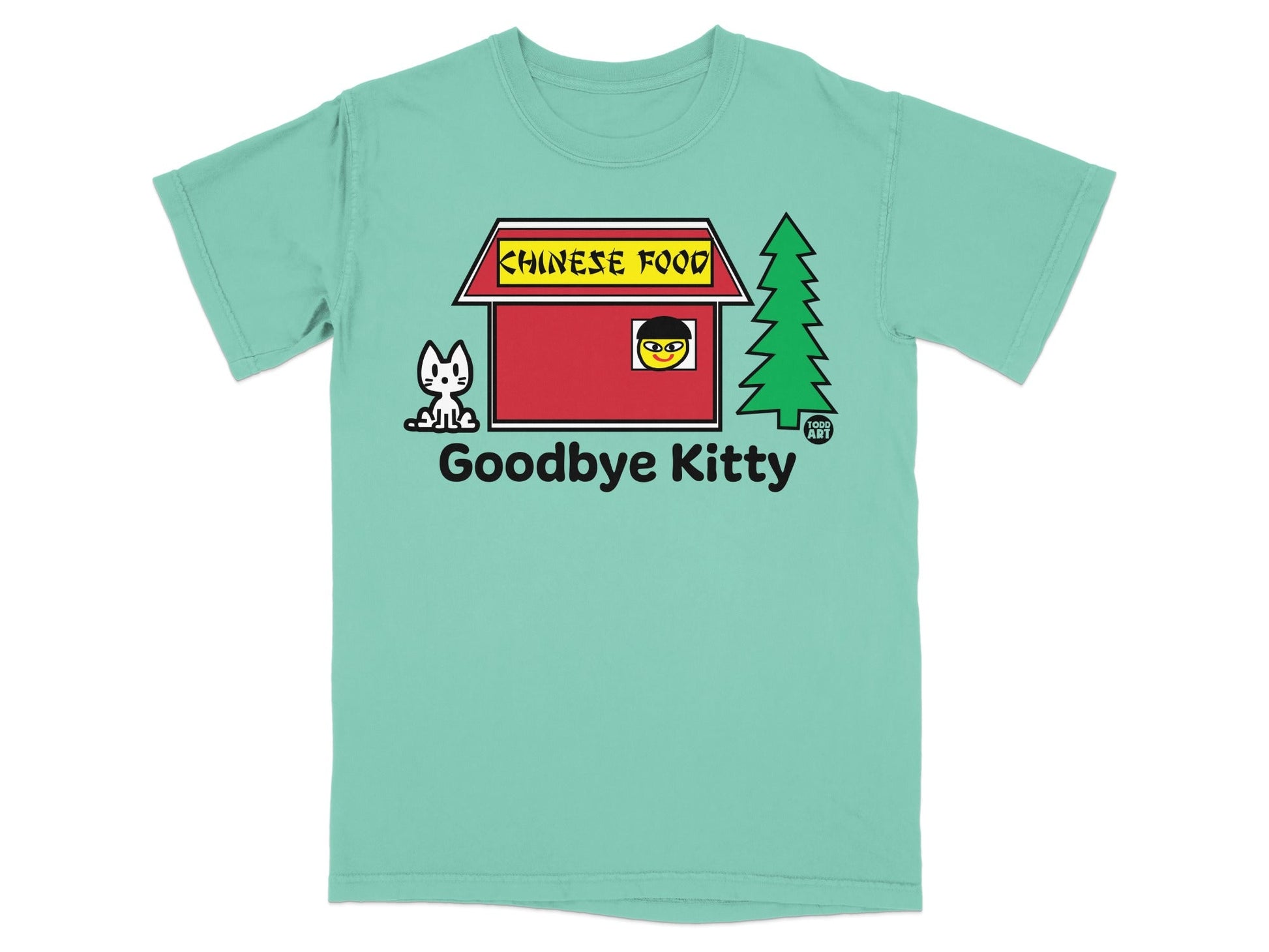 Goodbye Kitty Chinese Food Themed T-Shirt