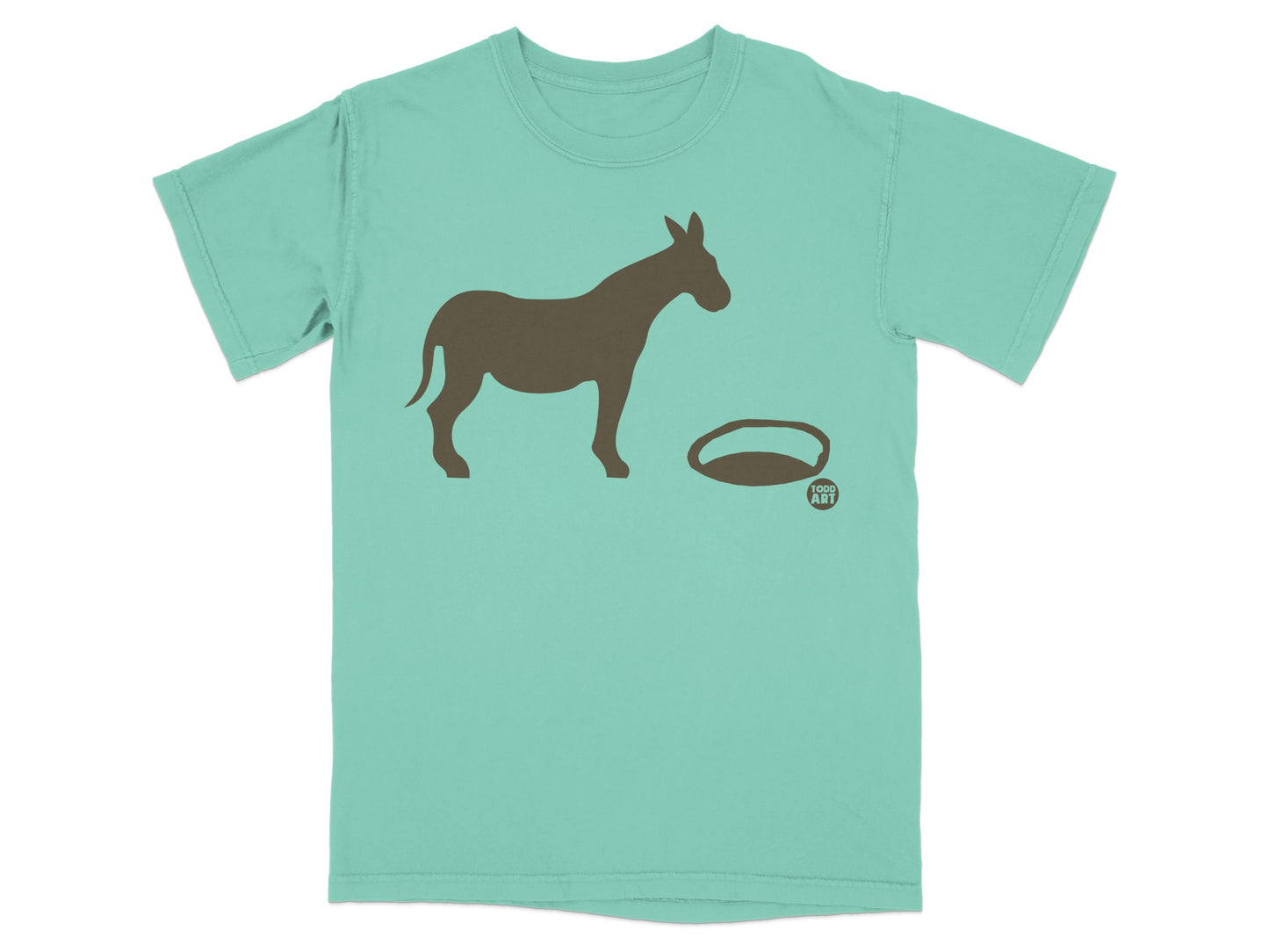 Todd Art Donkey Illustration Graphic T-shirt