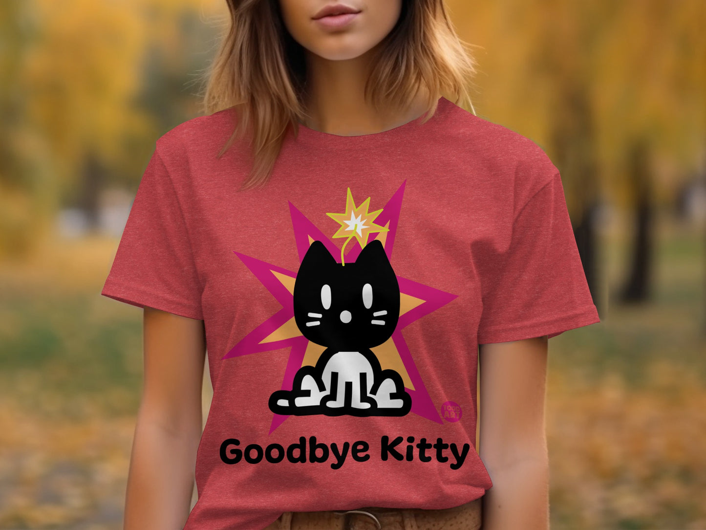 Goodbye Kitty Cute Cat Graphic Tee for Everyday Wear