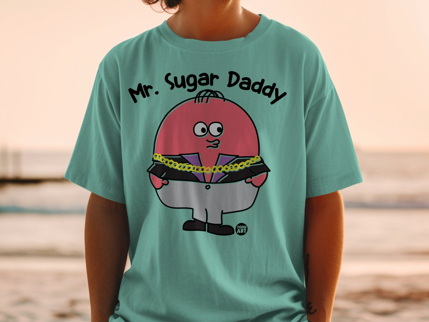 Mr. Sugar Daddy Graphic Tee Fun Casual Shirt