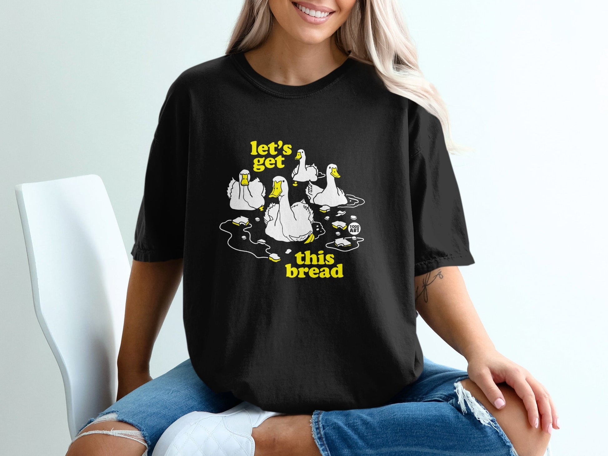 Let's Get This Bread Duck Graphic T-Shirt