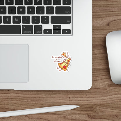 Dreaming Of Pizza Funny Food Character sticker